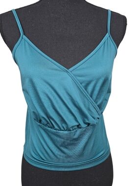 SHEIN Teal Wrap-Style Camisole Tank Top